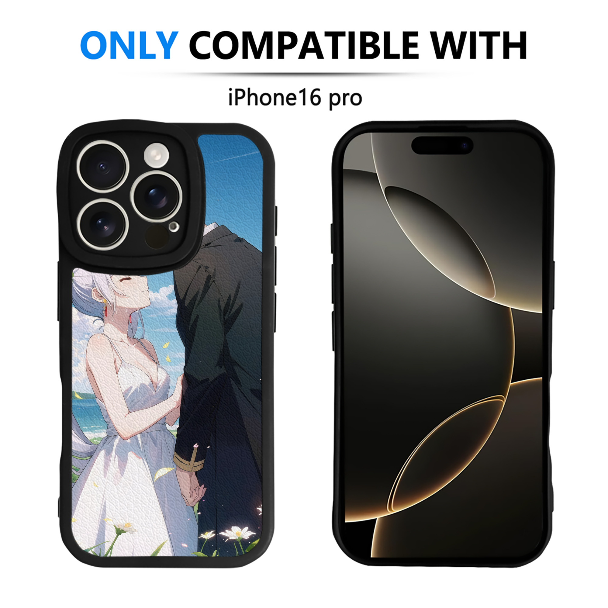 （画像用） 葬送のフリーレン Frieren 【iPhone 16シリーズ対応】シリコンスマホケース（レザー調） 材質：シリコン